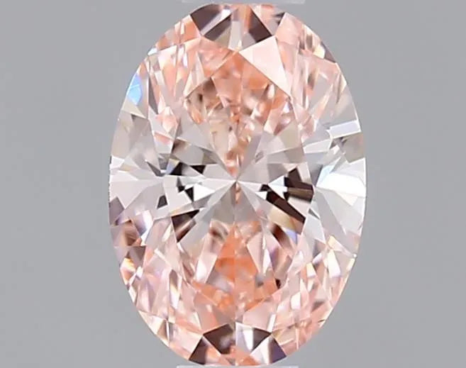 0.33ct Oval Lab Grown Diamond (Colour Fancy Intense Pink, Clarity VS2, IGI Certified)