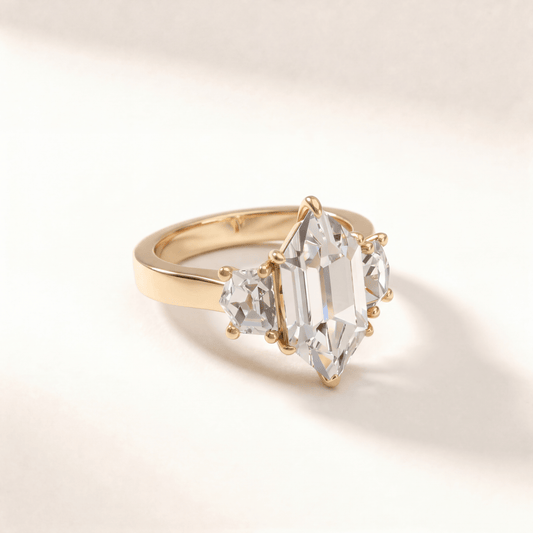 Dutch Marquise Three Stone