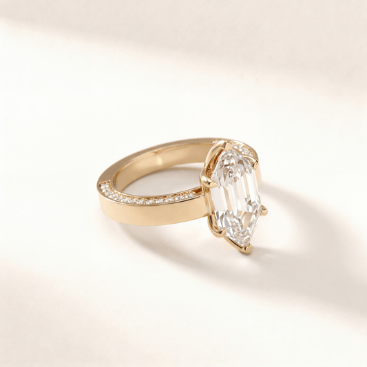 Dutch Marquise Tulip Hidden Pave