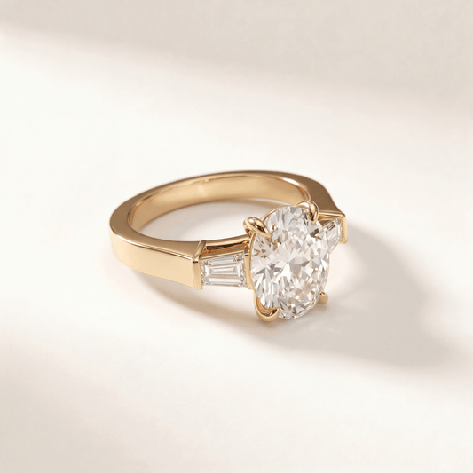 Oval Three Stone Classic