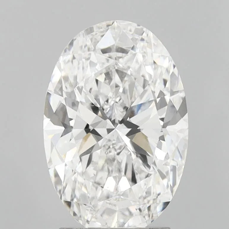 Lab grown oval diamond engagement ring by Smiro Studio