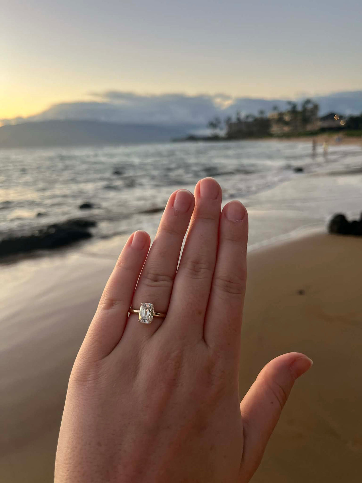 Old Mine Cushion Diamond Ring