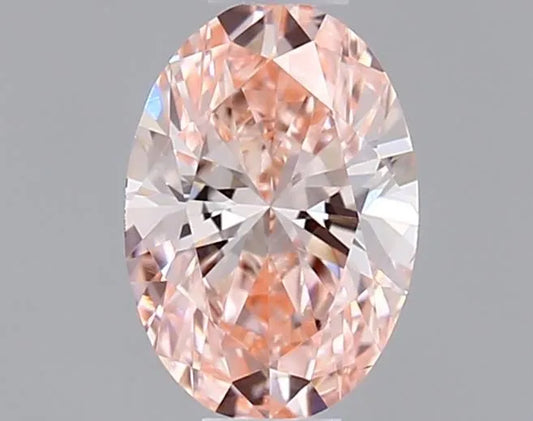 0.33ct Oval Lab Grown Diamond (Colour Fancy Intense Pink, Clarity VS2, IGI Certified)