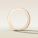 1317 - Emerald and Round Shaped Half Eternity Band, view 10
