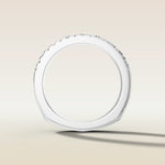 1317 - Emerald and Round Shaped Half Eternity Band, view 6