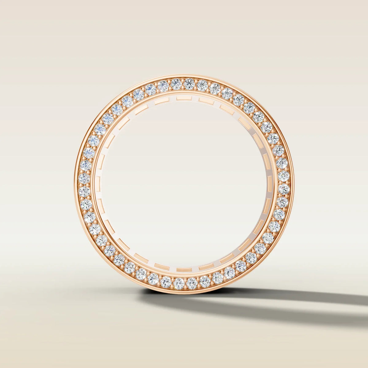 1550.2 - Channel Set Emerald Wedding Band, view 10