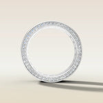 1550.2 - Channel Set Emerald Wedding Band, view 6