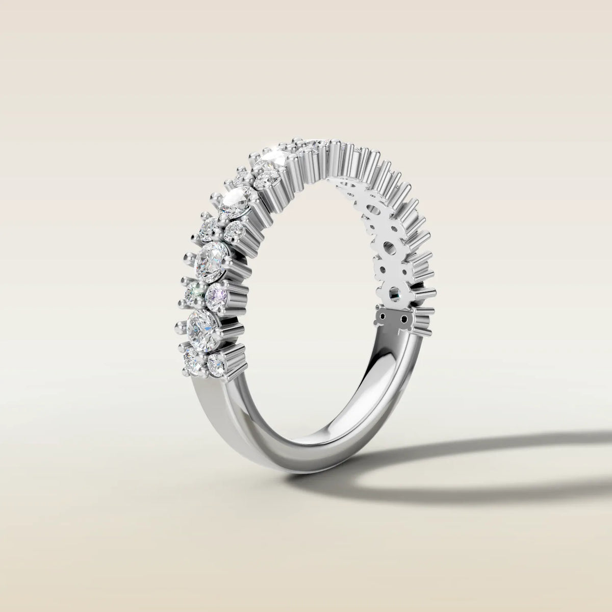 1554.1 - Mixed Round Eternity Band, view 5