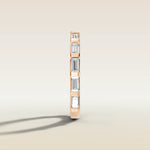 1659.1 - Baguette East West Half Bezel Wedding Band, view 11