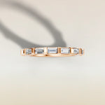 1659.1 - Baguette East West Half Bezel Wedding Band, view 12