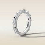 1659.1 - Baguette East West Half Bezel Wedding Band, view 5