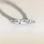 1659.1 - Baguette East West Half Bezel Wedding Band, view 8
