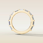 1659.1 - Baguette East West Half Bezel Wedding Band, view 2