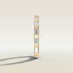 1659.1 - Baguette East West Half Bezel Wedding Band, view 3