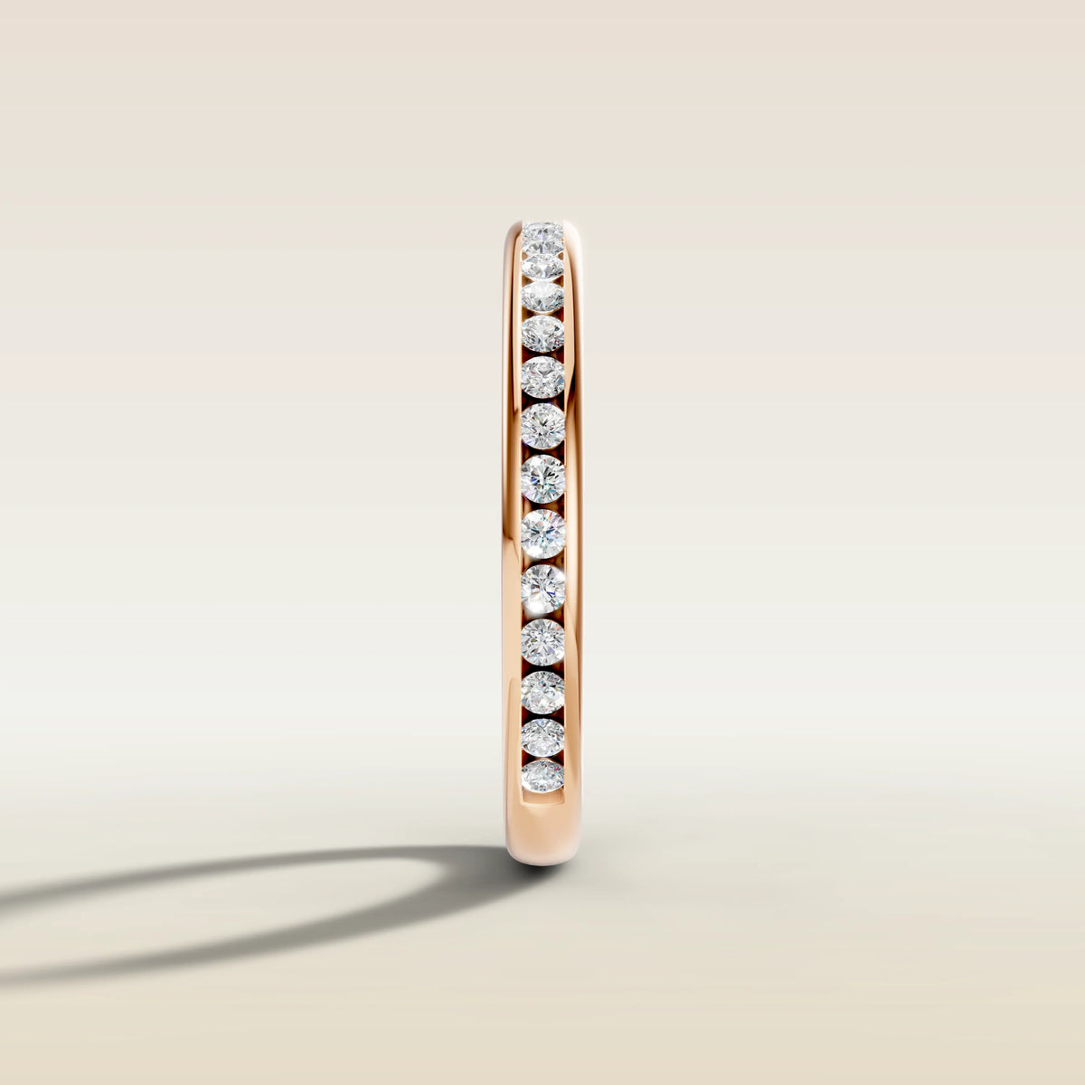 1885.2 - 3/4 Channel Set Round Diamond Band, view 11