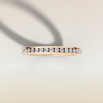 1885.2 - 3/4 Channel Set Round Diamond Band, view 12