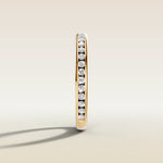 1885.2 - 3/4 Channel Set Round Diamond Band, view 3