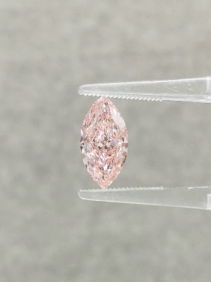 2.55ct Marquise Pink Diamond, Fancy Intense Pink
