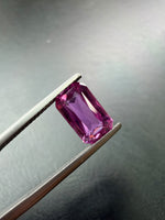 Natural 2.94ct Emerald Cut Pink Sapphire