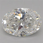 2.00ct Oval Lab Grown Diamond (Colour E, Clarity VVS2, IGI Certified)