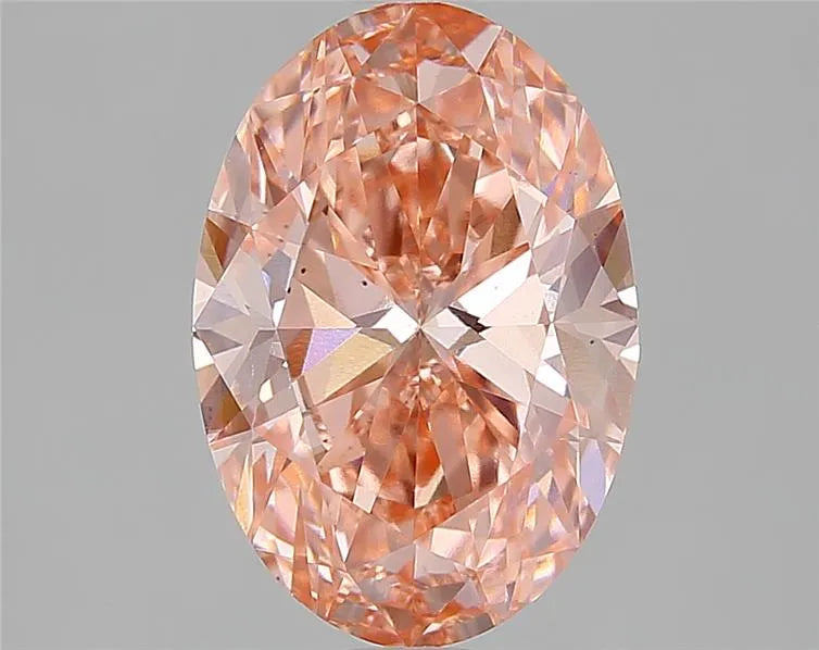 2.00ct Oval Lab Grown Diamond (Colour Fancy Vivid Pink, Clarity VS2, IGI Certified)