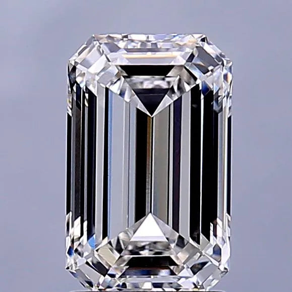 2.01ct Emerald Lab Grown Diamond (Colour F, Clarity VVS1, IGI Certified)