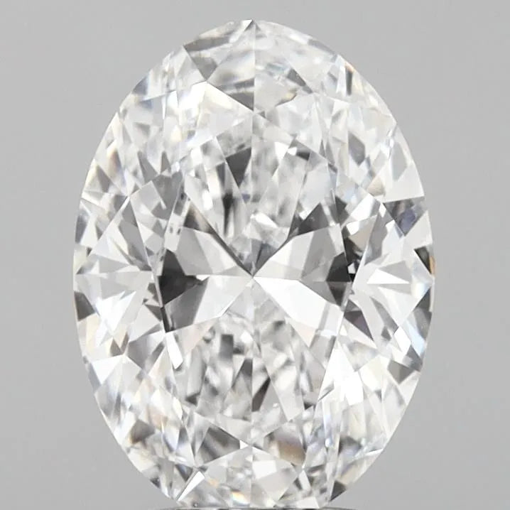 2.01ct Oval Lab Grown Diamond (Colour D, Clarity VVS2, IGI Certified)