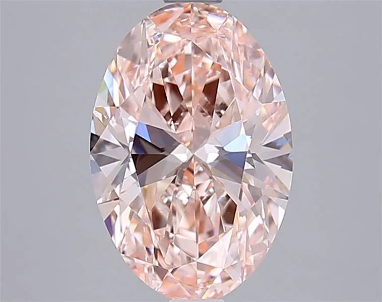 2.01ct Oval Lab Grown Diamond (Colour Fancy Intense Pink, Clarity VVS1, IGI Certified)