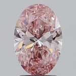 2.01ct Oval Lab Grown Diamond (Colour Fancy Vivid Pink, Clarity VS2, IGI Certified)