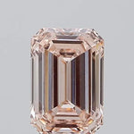 2.03ct Emerald Lab Grown Diamond (Colour Fancy Intense Orangey Pink, Clarity VS1, IGI Certified)