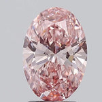 2.05ct Oval Lab Grown Diamond (Colour Fancy Intense Pink, Clarity VS1, IGI Certified)