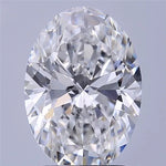 2.06ct Oval Lab Grown Diamond (Colour E, Clarity VVS1, IGI Certified)