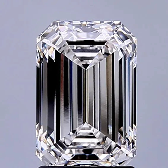 2.07ct Emerald Lab Grown Diamond (Colour D, Clarity VVS1, IGI Certified)