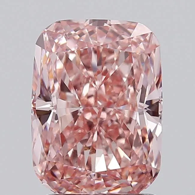 2.08ct Cushion modified Lab Grown Diamond (Colour Fancy Vivid Pink, Clarity VS1, IGI Certified)
