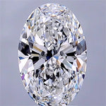 2.10ct Oval Lab Grown Diamond (Colour D, Clarity VVS2, IGI Certified)