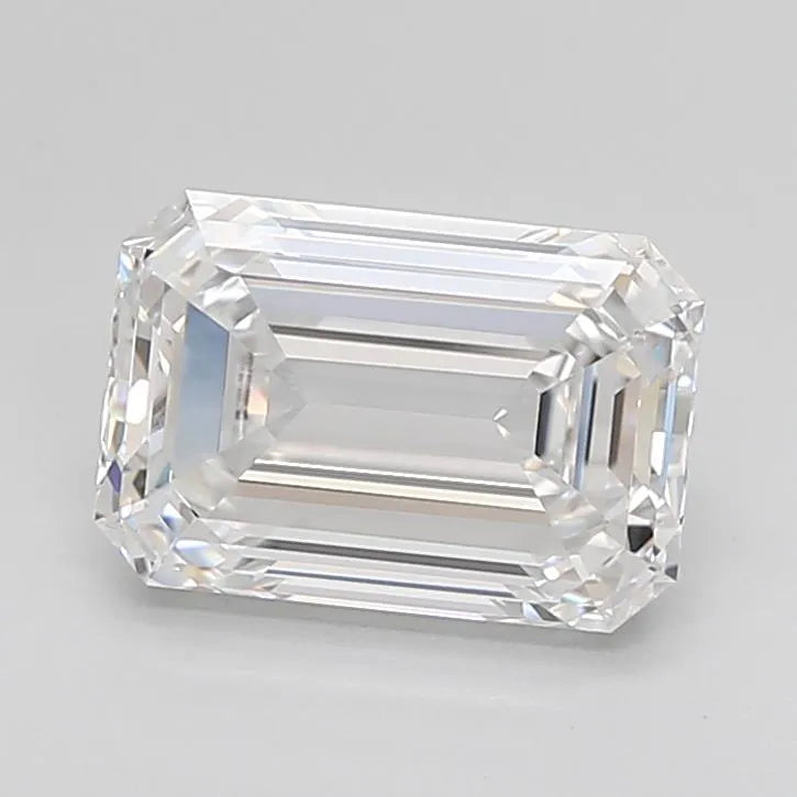 2.14ct Emerald Lab Grown Diamond (Colour D, Clarity VVS2, IGI Certified)