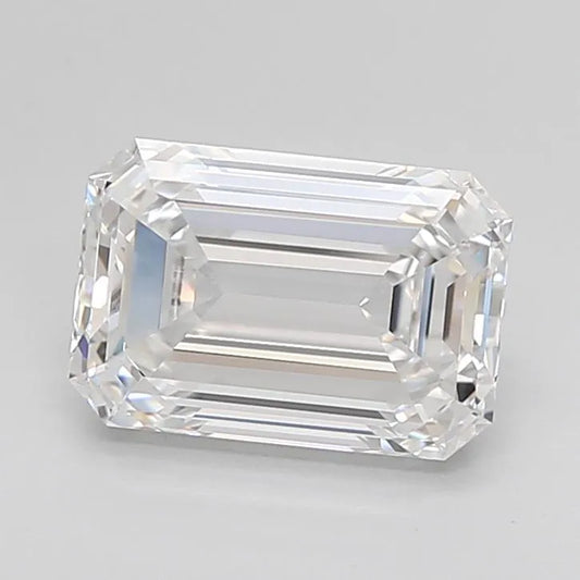 2.14ct Emerald Lab Grown Diamond (Colour D, Clarity VVS2, IGI Certified)