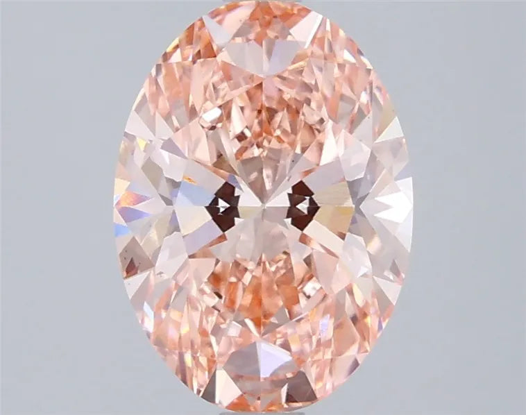 2.20ct Oval Lab Grown Diamond (Colour Fancy Vivid Pink, Clarity VS1, IGI Certified)