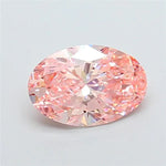 2.40ct Oval Lab Grown Diamond (Colour Fancy Vivid Pink, Clarity VVS2, IGI Certified)
