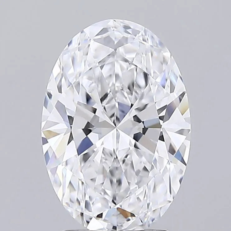 2.50ct Oval Lab Grown Diamond (Colour D, Clarity IF, IGI Certified)