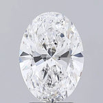 2.50ct Oval Lab Grown Diamond (Colour D, Clarity VVS1, IGI Certified)
