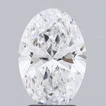 2.50ct Oval Lab Grown Diamond (Colour D, Clarity VVS2, IGI Certified)