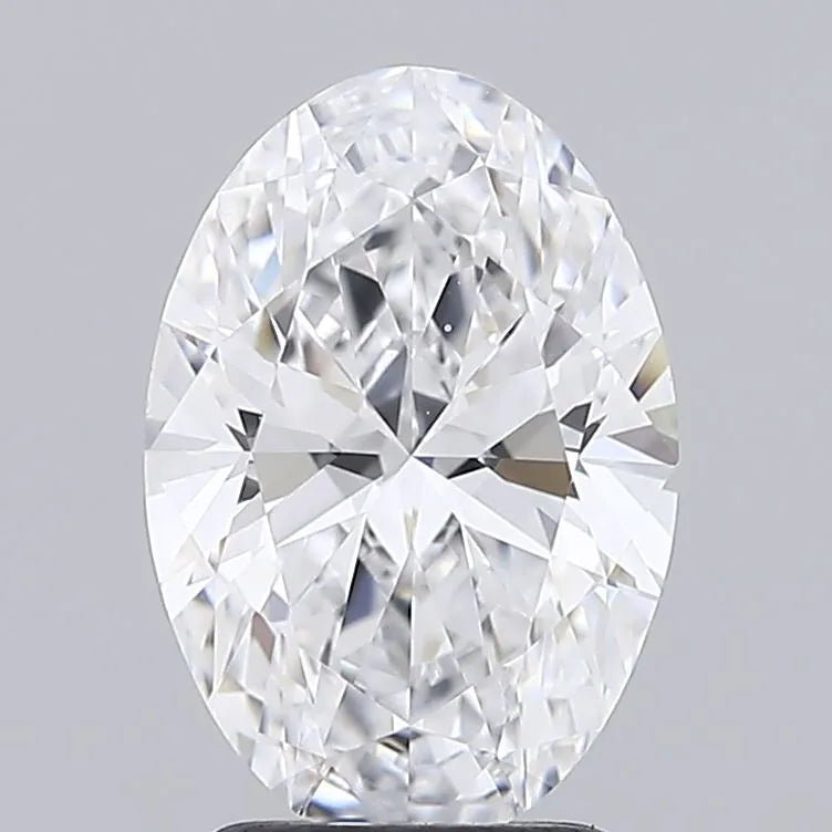 2.50ct Oval Lab Grown Diamond (Colour D, Clarity VVS2, IGI Certified)