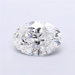2.50ct Oval Lab Grown Diamond (Colour E, Clarity VS2, IGI Certified)