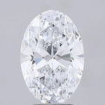2.50ct Oval Lab Grown Diamond (Colour E, Clarity VVS1, IGI Certified)