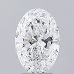 2.50ct Oval Lab Grown Diamond (Colour E, Clarity VVS2, IGI Certified)