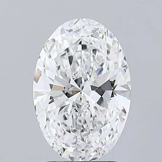 2.50ct Oval Lab Grown Diamond (Colour E, Clarity VVS2, IGI Certified)
