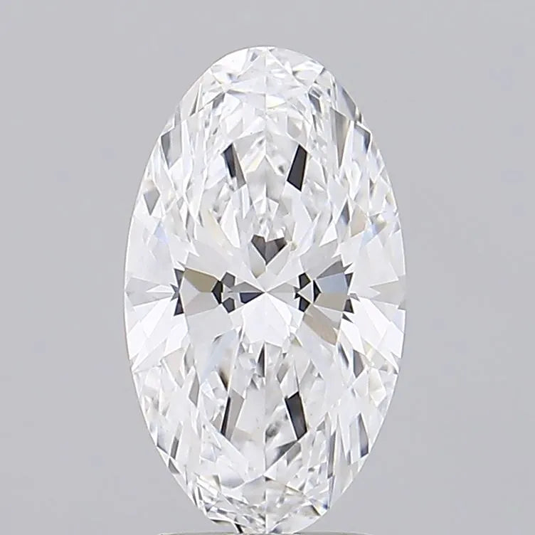 2.54ct Oval Lab Grown Diamond (Colour D, Clarity VVS2, IGI Certified)