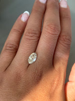 2.50ct moval champagne diamond