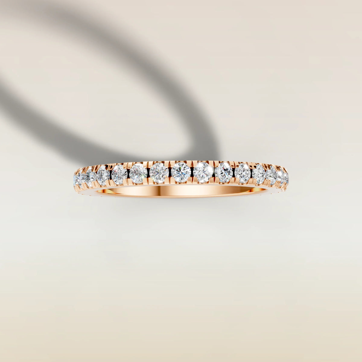 2280.2 - French Pavé Wedding Band, view 12